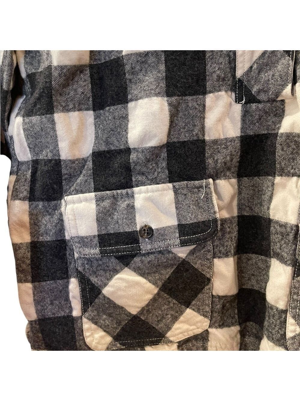 J. Crew Men’s Buffalo Plaid Wool Blend Long Sleeve Pullover Shirt Size Small - Picture 6 of 9